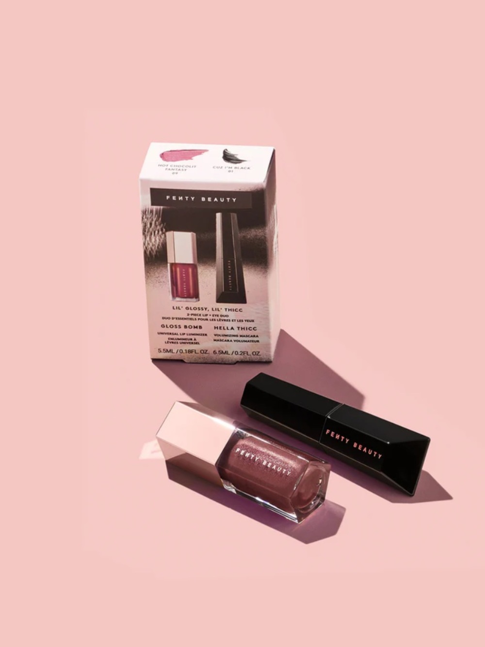 NWB Fenty Beauty LIL’ GLOSSY, LIL’ THICC 2-PIECE LIP + EYE DUO